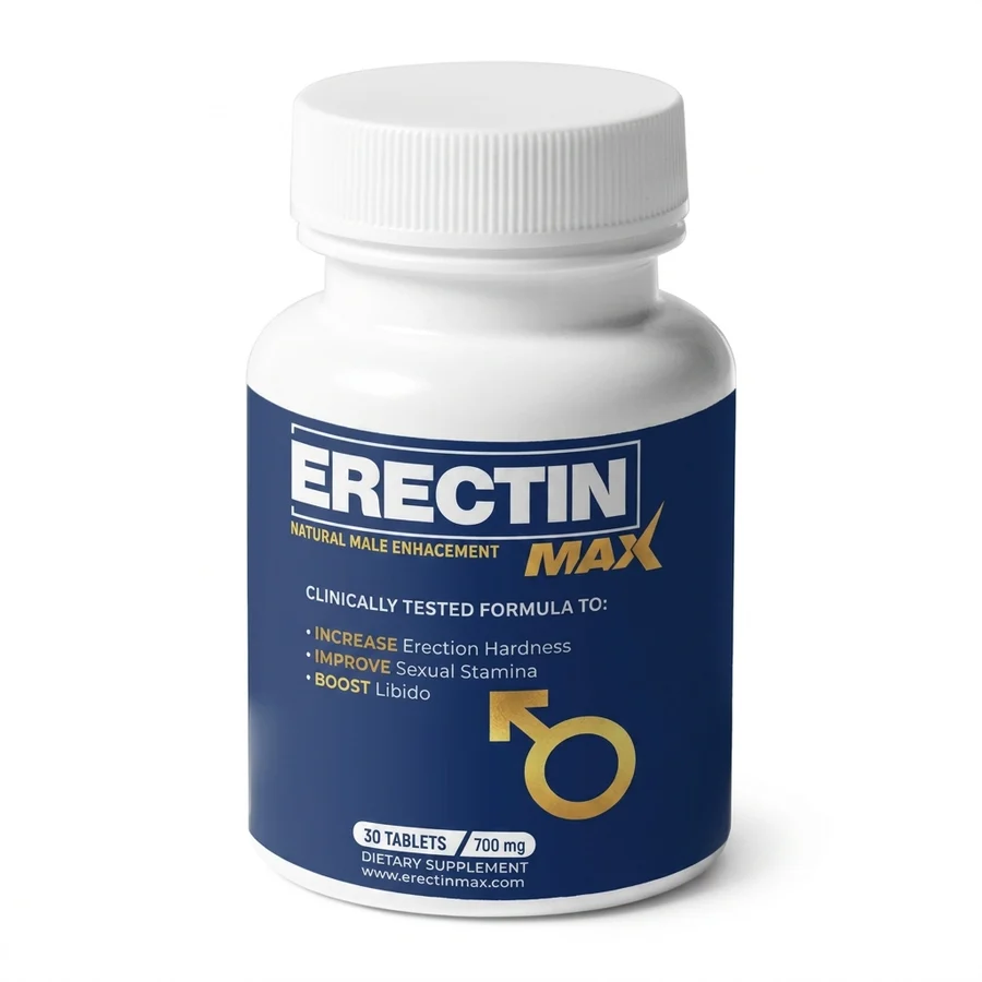 Erectin Max tablet kutusu önden görünüm